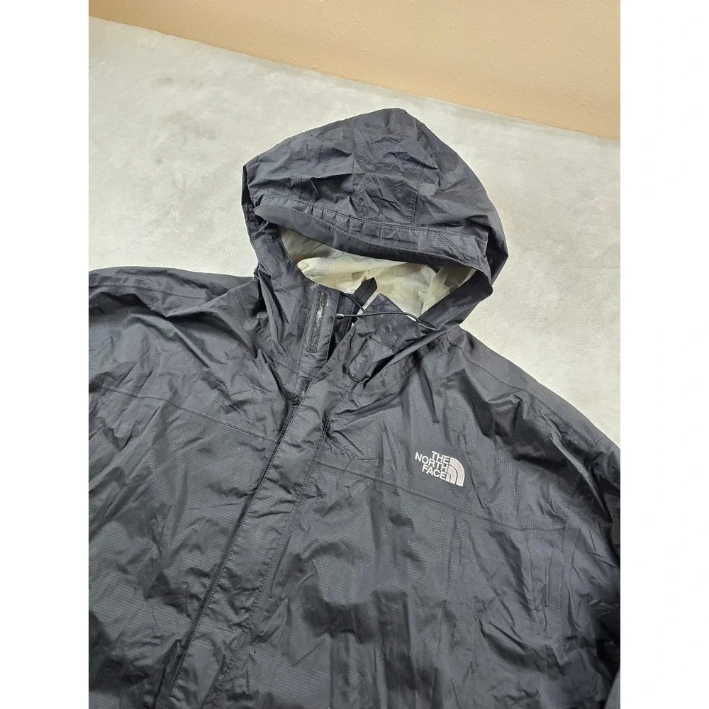 The North Face HyVent 2.5L Jacket Mens 3XL Black Nylon Rain Wind Shell